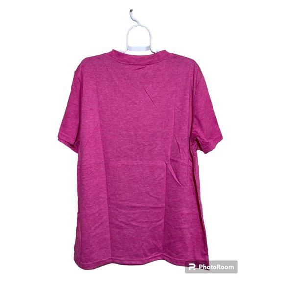 Try That in a Small Town Jason Aldean T Shirt Women Size Small V-Neck Rose Red - Picture 2 of 7